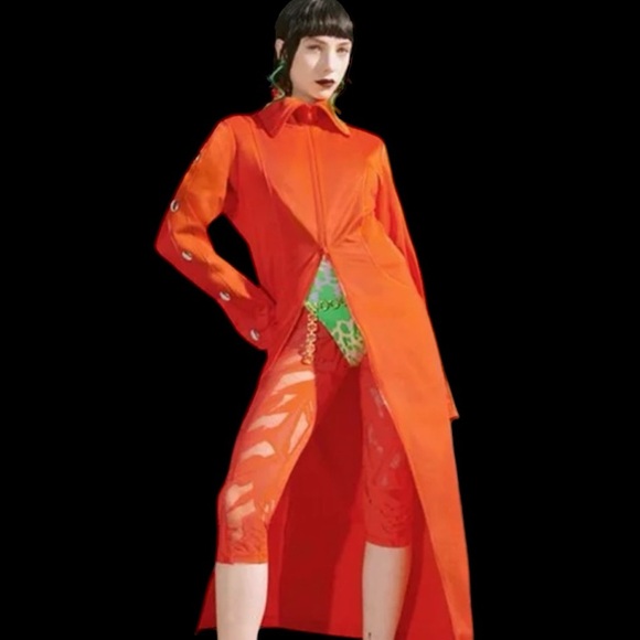 H&M Studio S/S 2022 Orange Streetwear Dress - Picture 1 of 17